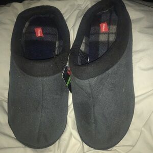 Hanes Mens Comfort Soft Memory Foam Indoor Outdoor Microsuede Clog Slipper Small